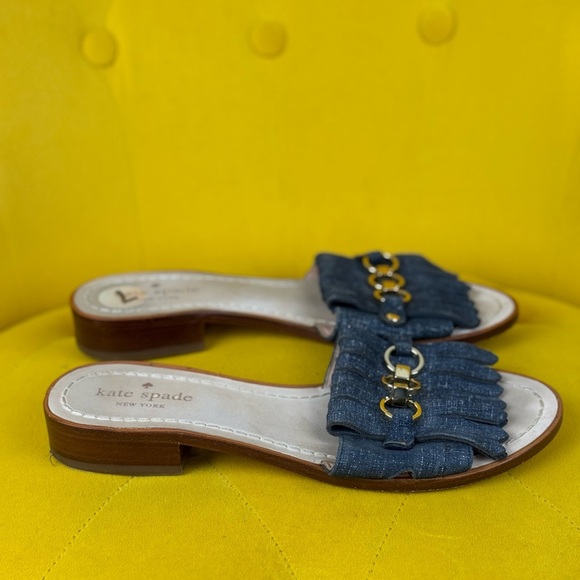 Kate Spade Blue Sandals with Classic Design - Picture 5 of 7